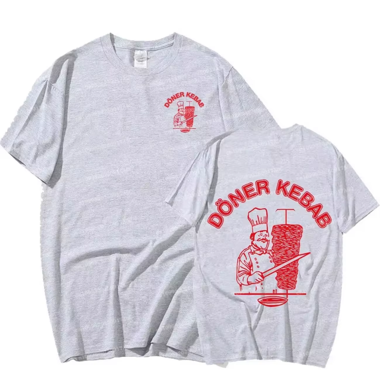 Doner Kebab T-shirt graphique enfant T-shirt hommes coton surdimensionné T-Shirts gothique Harajuku 
