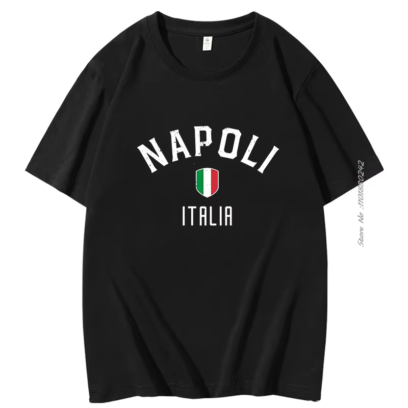 Napoli Campioni D'italia T-Shirt personnalisé unisexe graphique T-Shirts à manches courtes T-Shirts