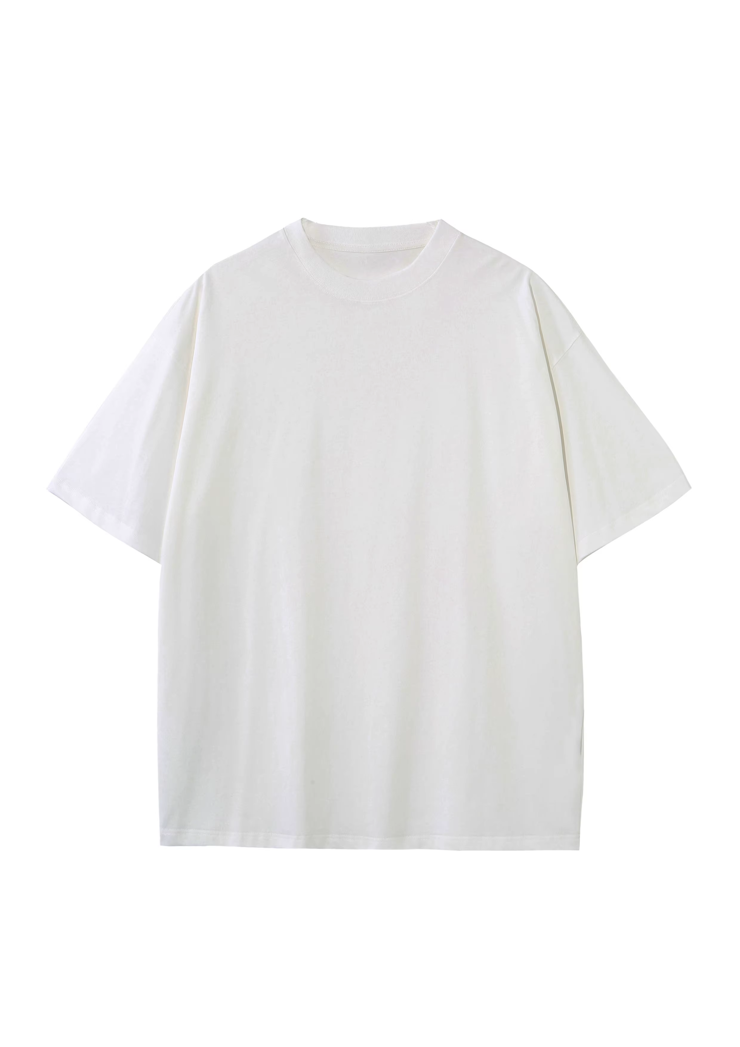 T-shirt unisexe à col rond personnalisable avec logo, 100% coton, 230G, couleur unie, décontracté, s