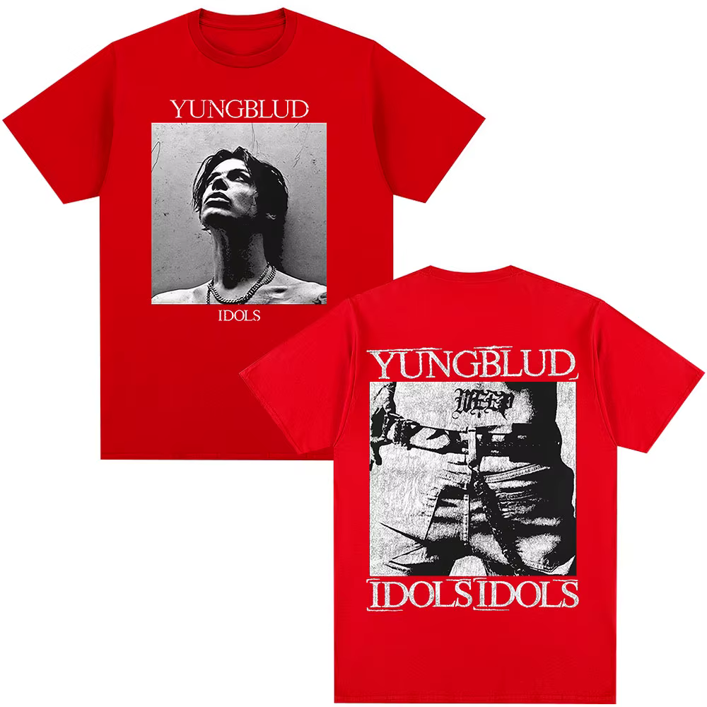 Chanteur Yungblud IDOLS Album Tour 2025 T-shirt hommes femmes vêtements Hip Hop manches courtes T-sh
