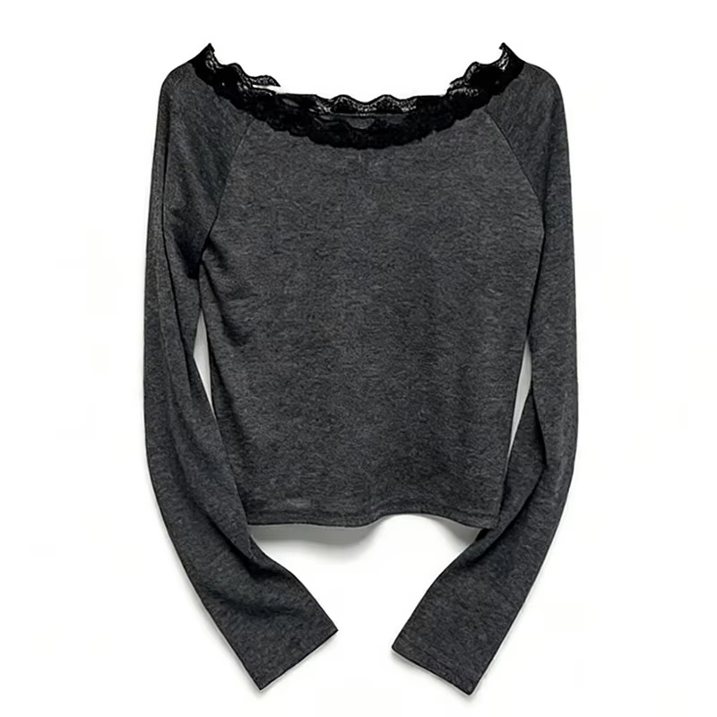 T-shirt polyvalent ajusté pour femme, manches longues, style rétro, punk, gothique, esthétique améri