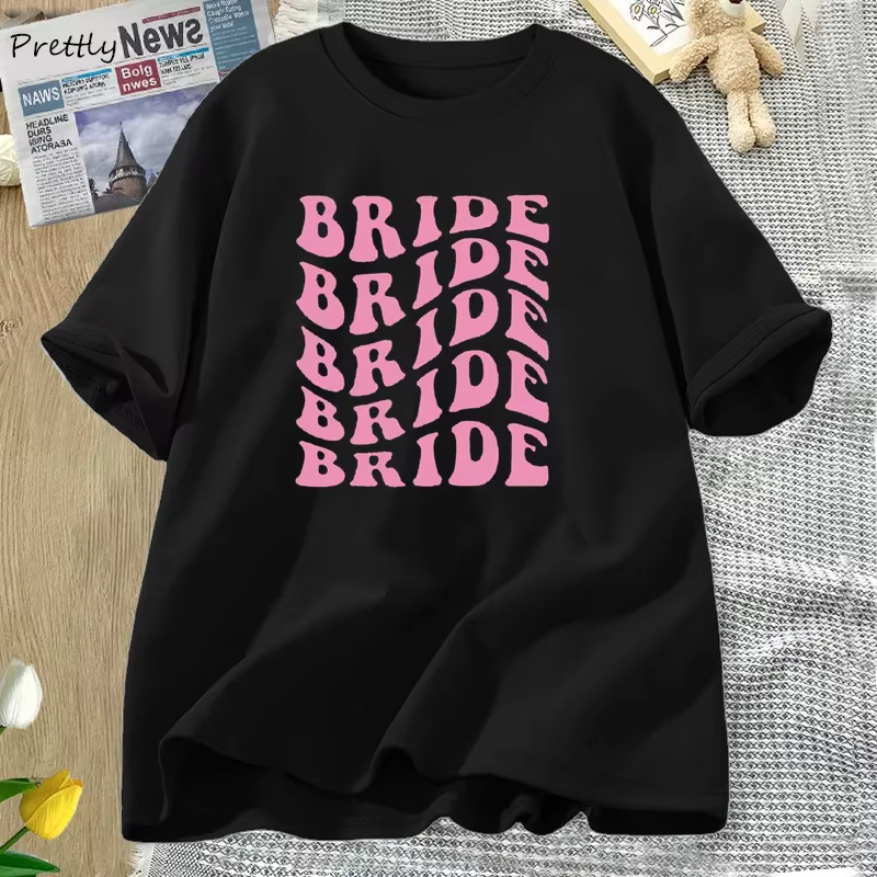 T-Shirts de Demoiselle d'Honneur Rétro pour Femme, ixà Thème d'Enterrement de Vie de Jeune Fille, Ma
