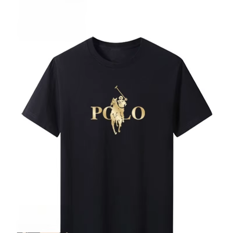 T-shirt imprimé à manches courtes pour homme, coupe ajustée, col rond, style décontracté, collection