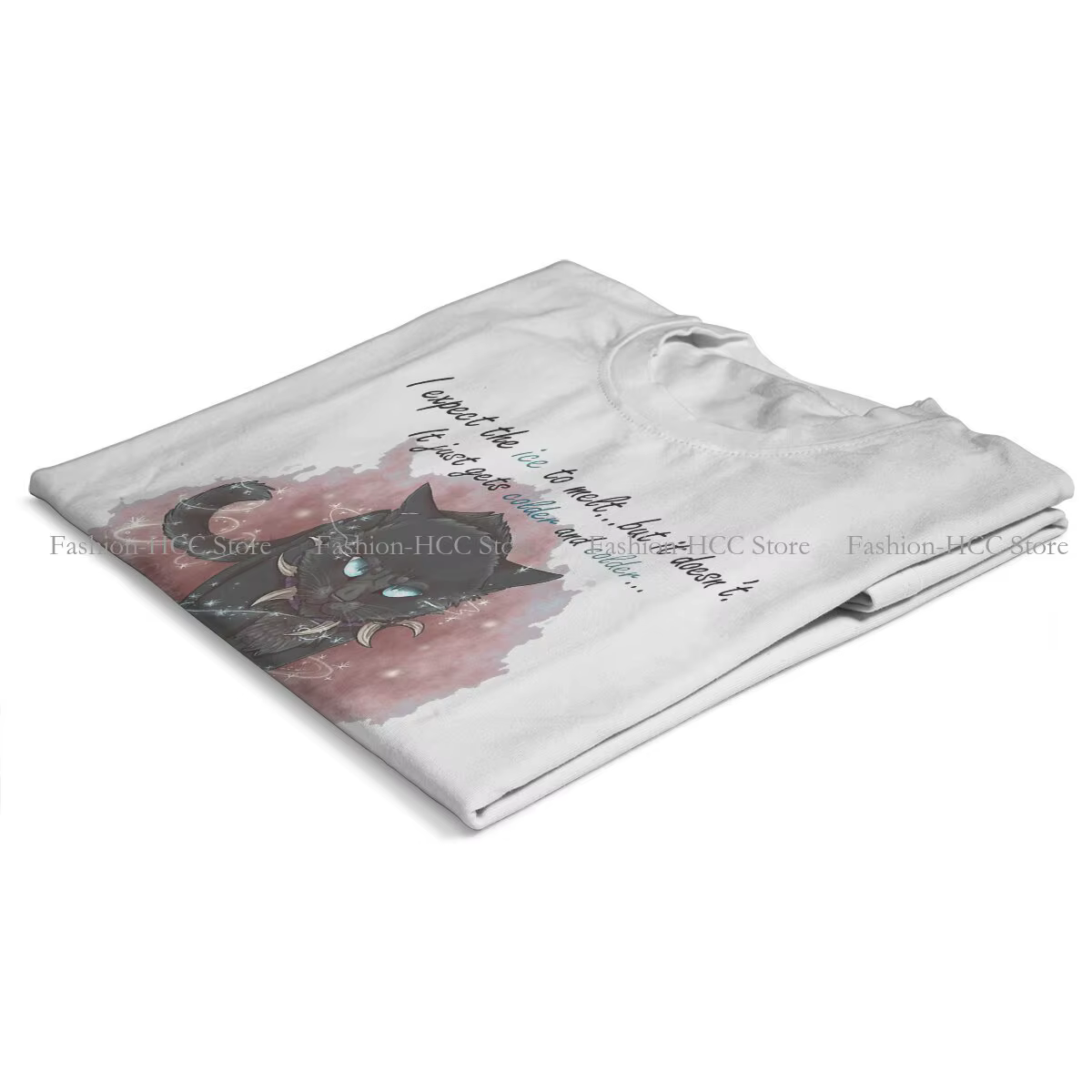 Meme chats animé petit Docile guerriers chaton décontracté Polyester t-shirt impression Streetwear t