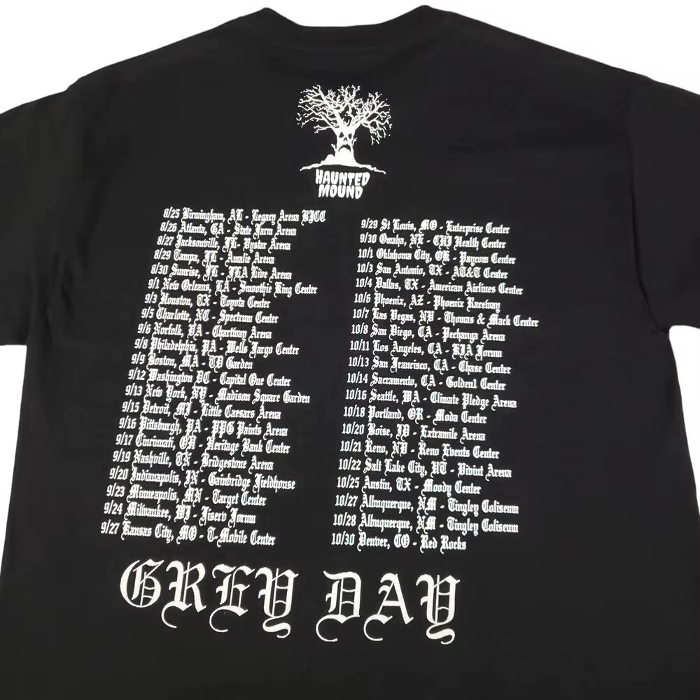T-shirt Sematary Grey Day Tour, 2 côtés, 2023