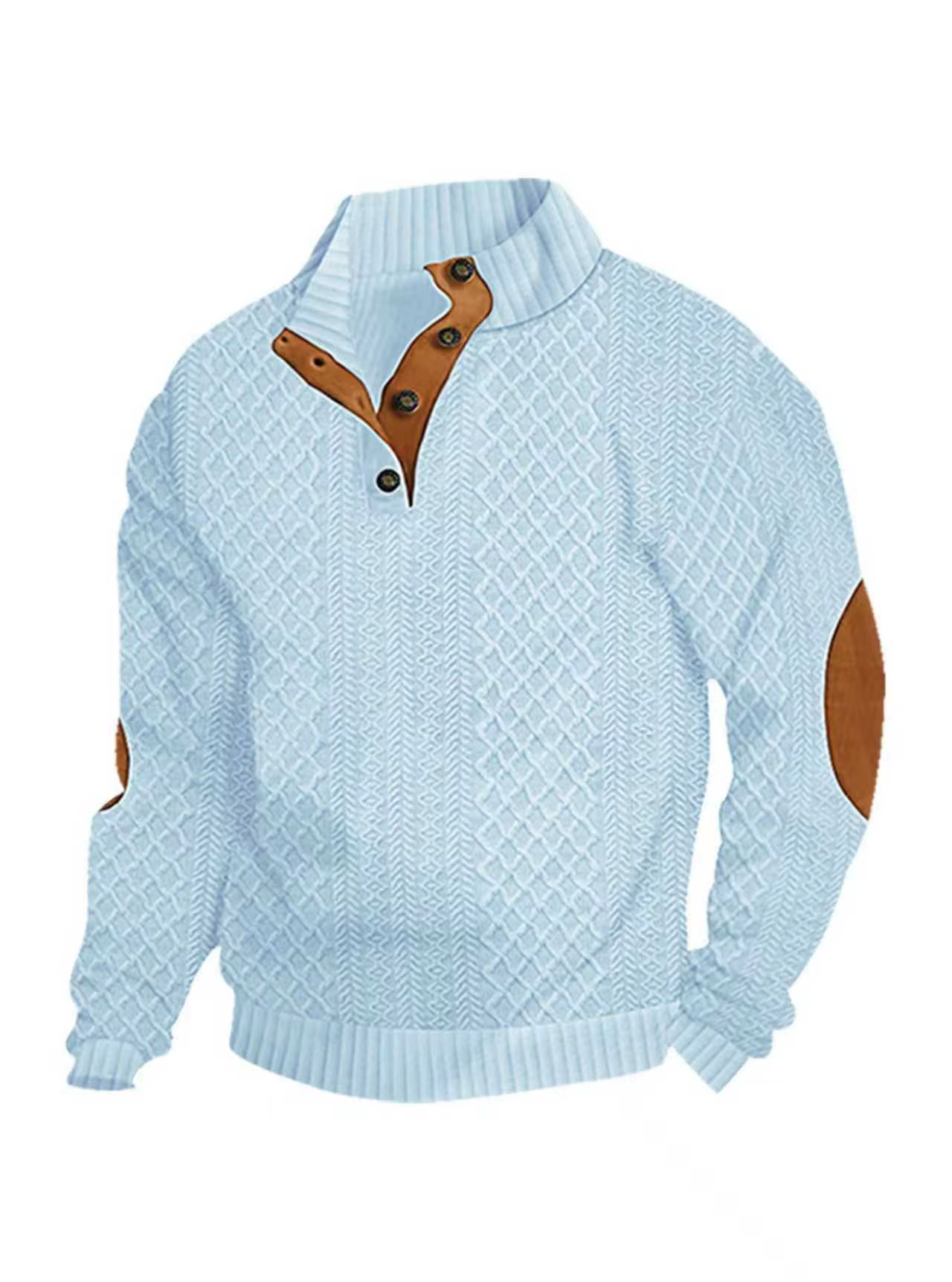 Pull Homme 2026 Décontracté Automne Col Montant Manches Longues Style Européen Sweat-shirt Décontrac
