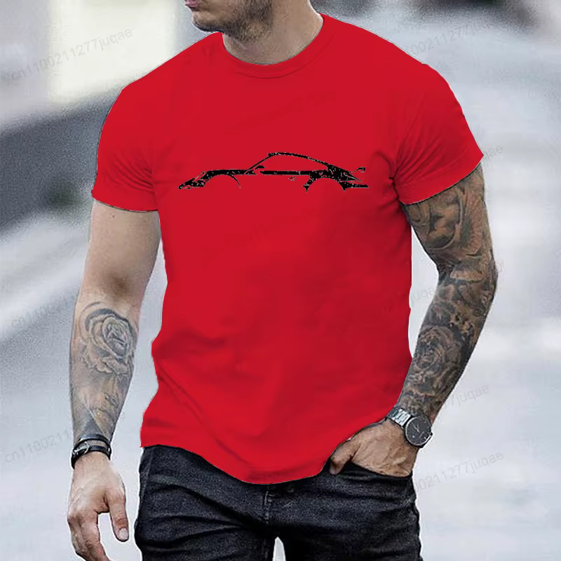 T-shirt de style minimaliste pour hommes et femmes, t-shirts à manches courtes à col rond, T-shirts