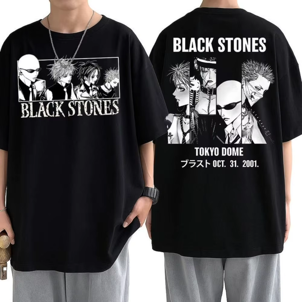 Nana Anime dos homme chemise graphique Manga amant Otaku Ropa groupe de musique Anime vêtements Mang