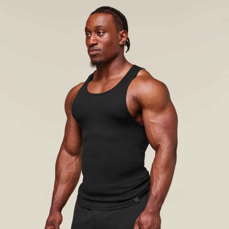 Nouveau débardeur slim pour homme, décontracté, sport, gym, sans manches, basique, séchage rapide, f