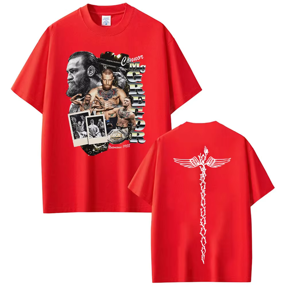 Conor Mcgregor The Notorious Vintage Graphic T-shirt pour hommes et femmes, T-shirts surdimensionnés