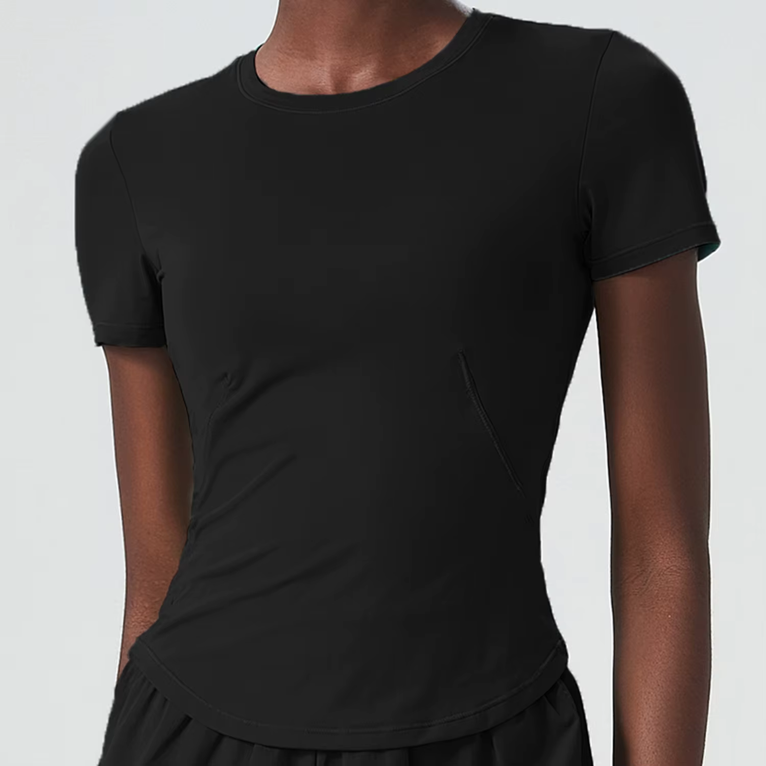 T-shirt de yoga à manches courtes pour femme, haut d'entraînement à séchage rapide, chemise de cours