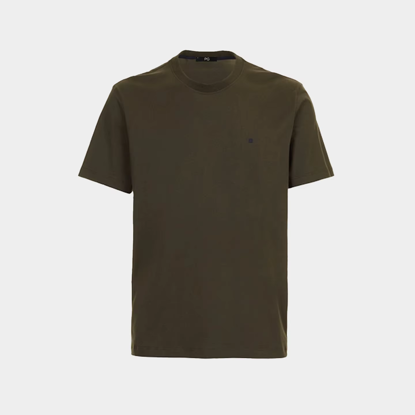 T-shirt basique pour homme PG, couleur unie, col rond, manches courtes, mélange de coton, tee-shirt