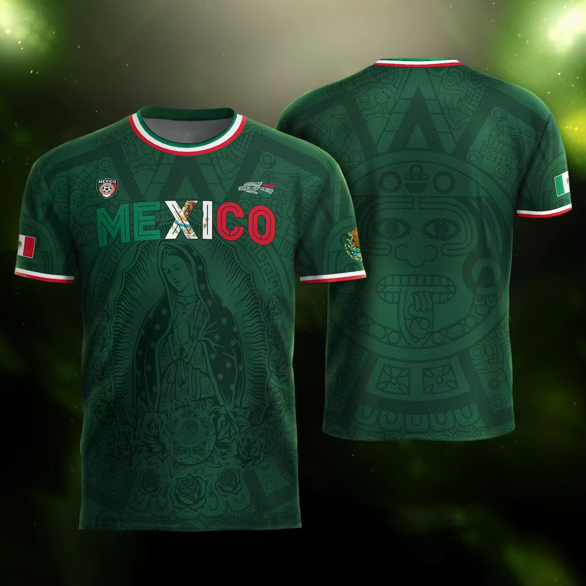 Nouveaux maillots de football mexicains pour hommes et femmes, t-shirt de sport décontracté respiran