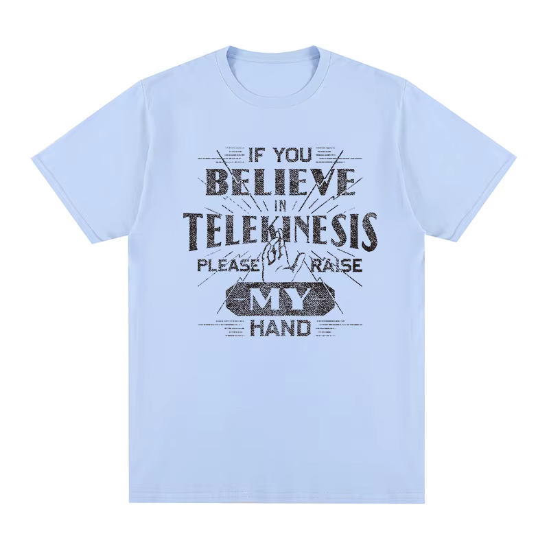 T-shirt Tom Holland pour hommes et femmes, T-shirt en coton, Si vous croyez en TelekinOutre, s'il vo