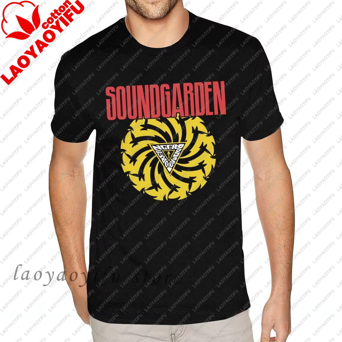 Hommes 80S rétro t-shirt Soundgarden groupe de Rock américain graphique t-shirts Homme décontracté s