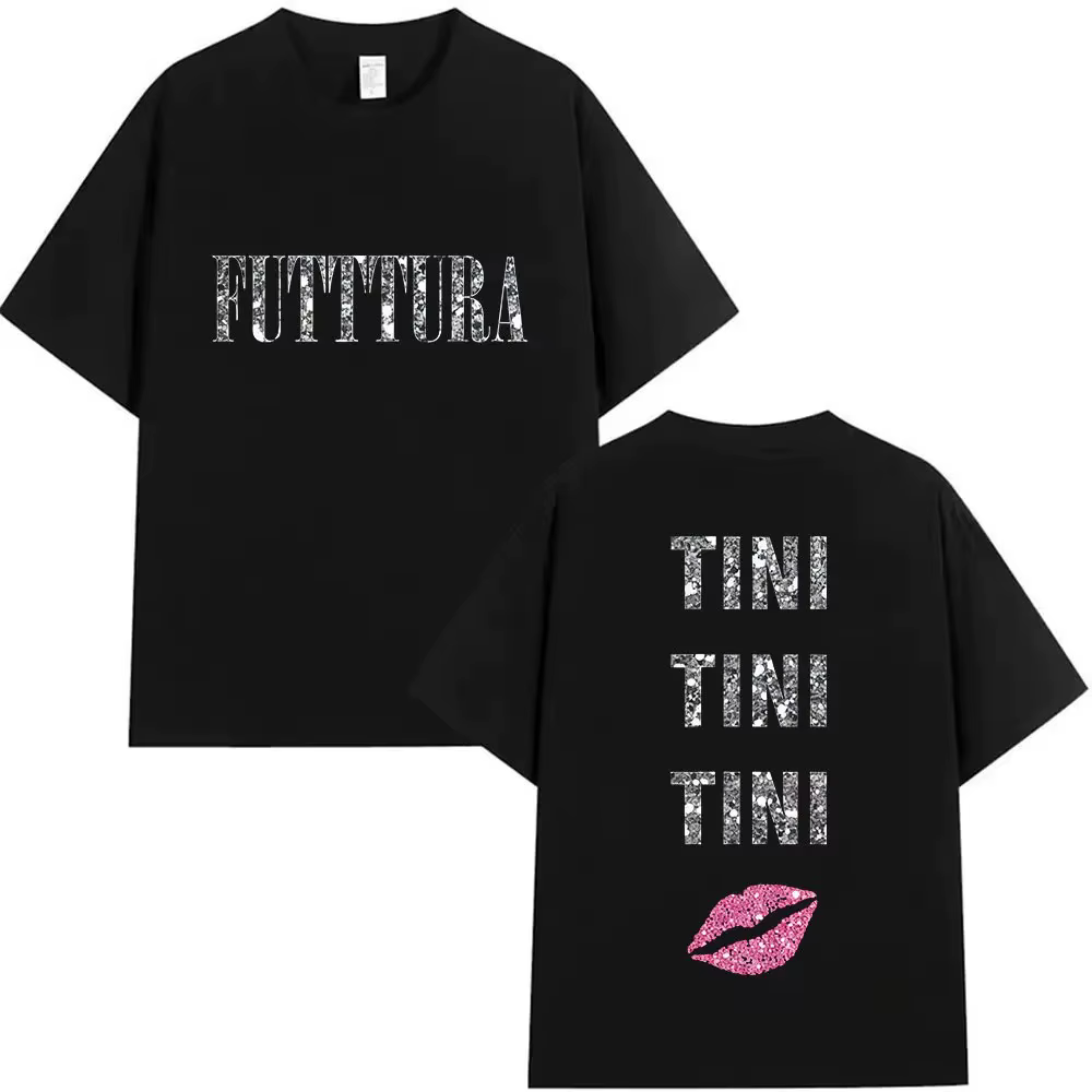 T-Shirt de l'album TINI STOESSEL FUTTTURA Tour 2026, T-Shirt unisexe en coton à manches courtes, Str