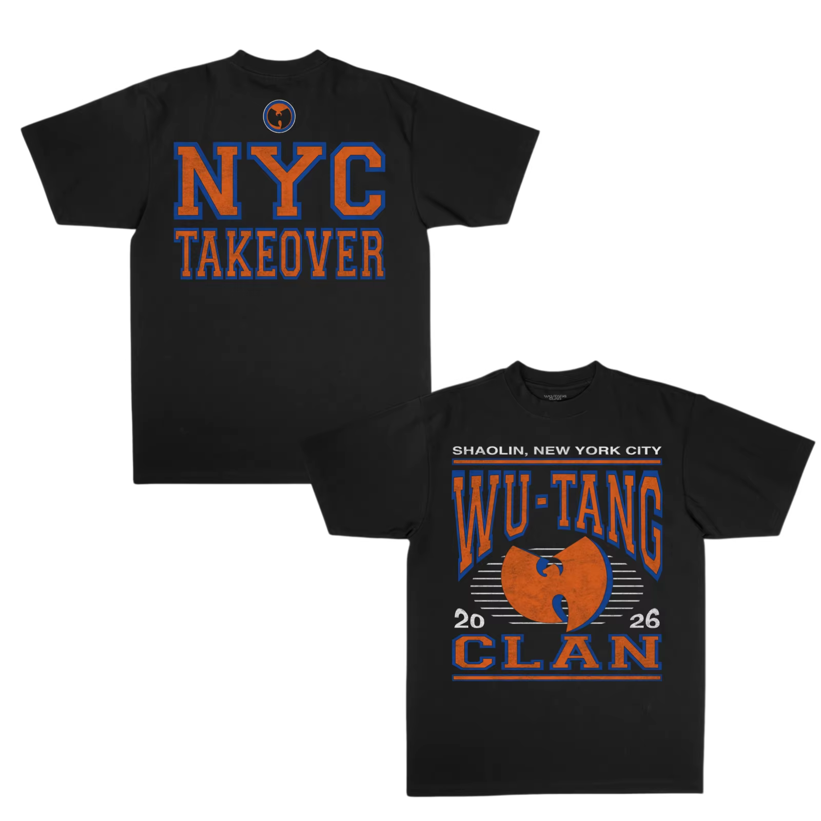 T-shirt unisexe Wu-Tang Clan Shaolin NYC Takeover 2026, 100% coton, pour hommes et femmes, pour fans