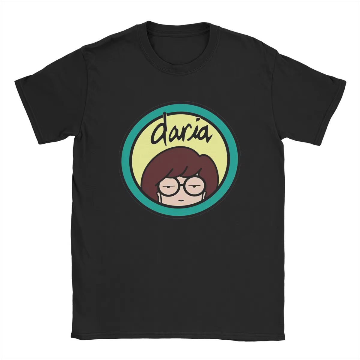 Dessin animé d-darias Logo t-shirt hommes coton t-shirt style décontracté col rond fort bravoure MTV