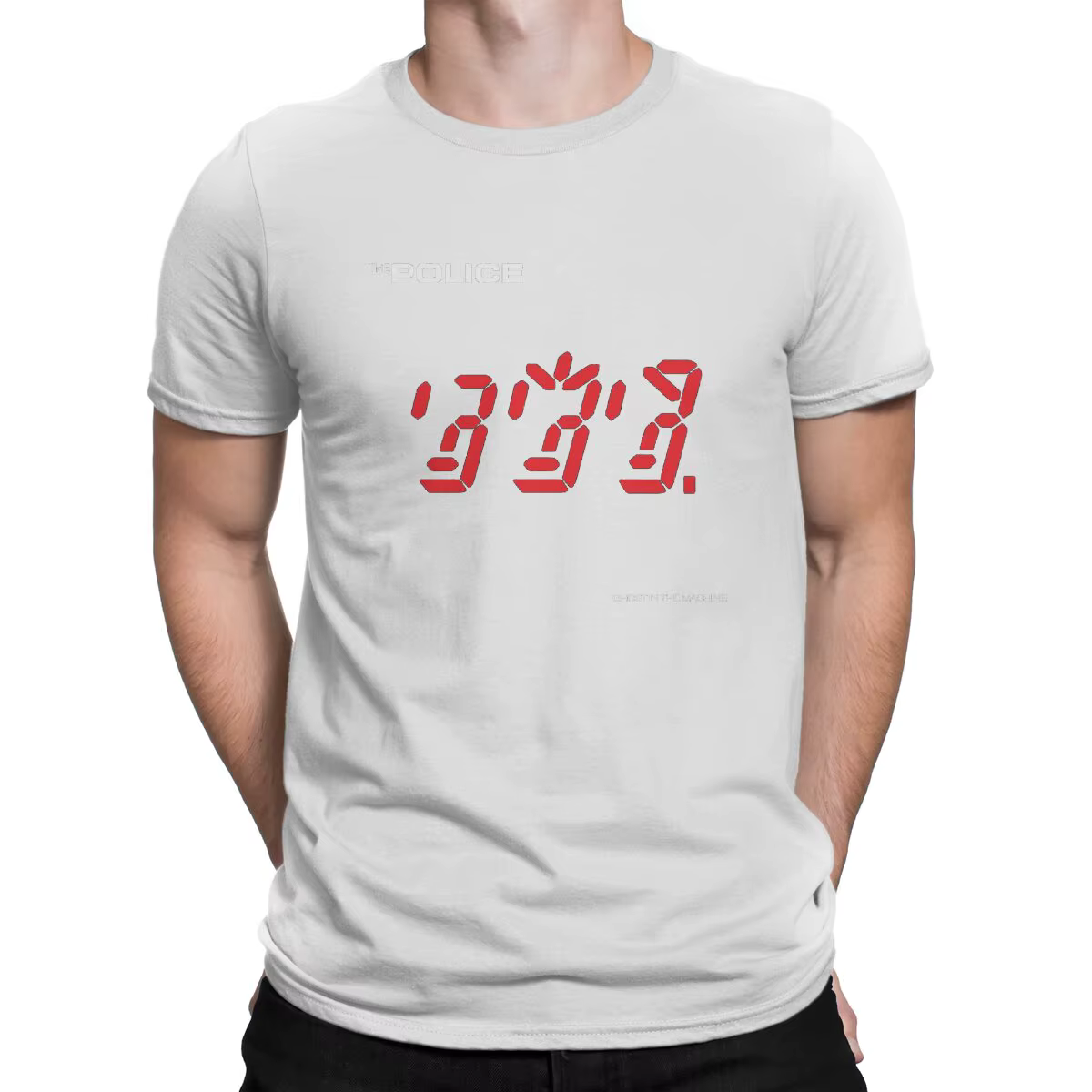 T-shirt à manches courtes pour hommes, mesurost In The Machine Music, Économie en pur coton, The Pol
