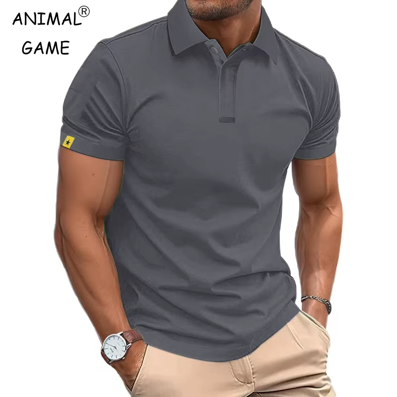 Polo d'été à manches courtes pour hommes, t-shirt de Sport décontracté, Business, léger, boutons, St