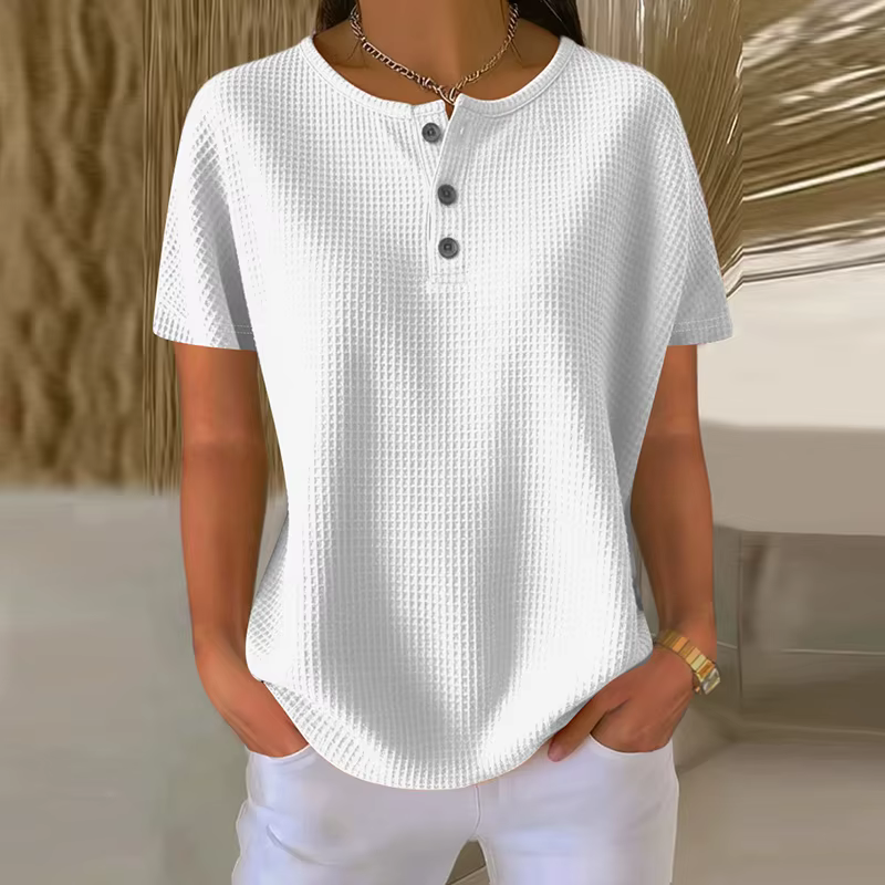 Mode femmes à manches courtes T-shirt femmes été nouveau T-shirt ample hauts femme décontracté tout