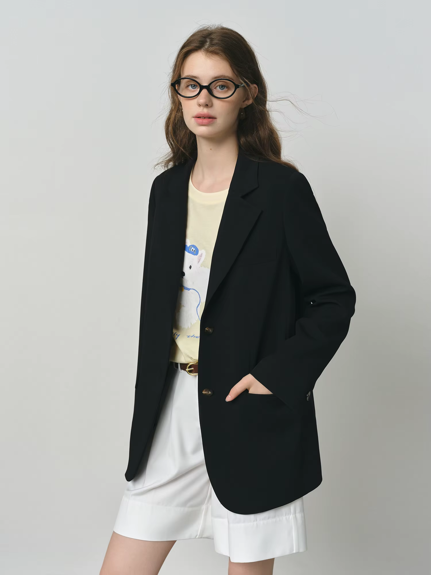 FSLE polyvalent Style élégant Blazer veste pour femmes 2025 nouveauté Design Unique bureau haut ampl