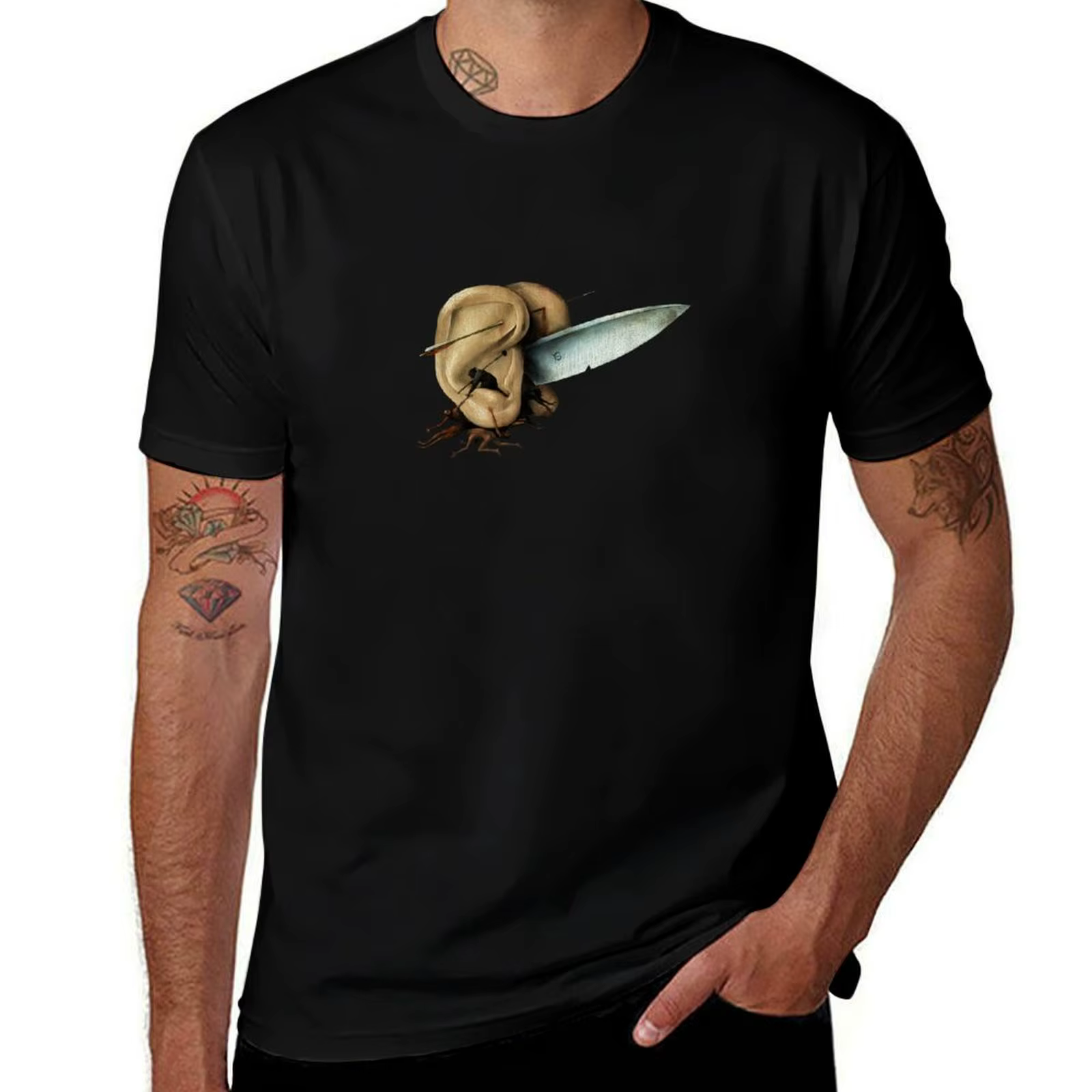 T-shirt imprimé Hieronymus Bosch - Le jardin des plaisirs terrestres, T-shirt pour homme, 100% coton