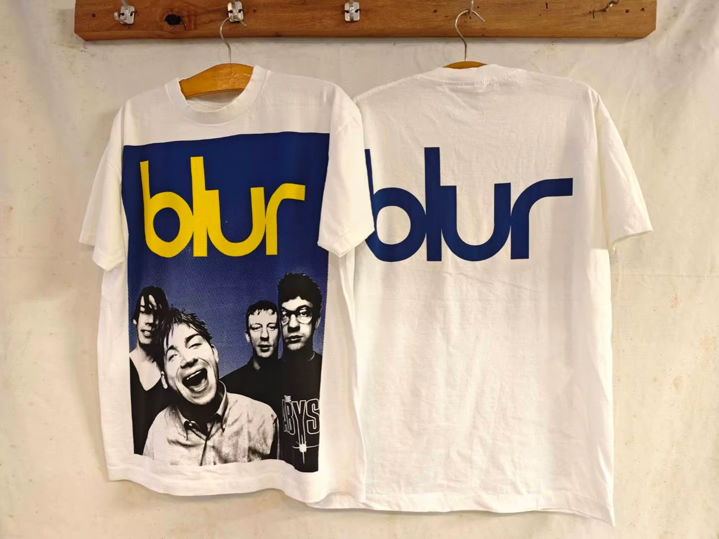 T-shirt imprimé Blur British Rock Band, Streetwear surdimensionné Y2k pour hommes et femmes, vêtemen