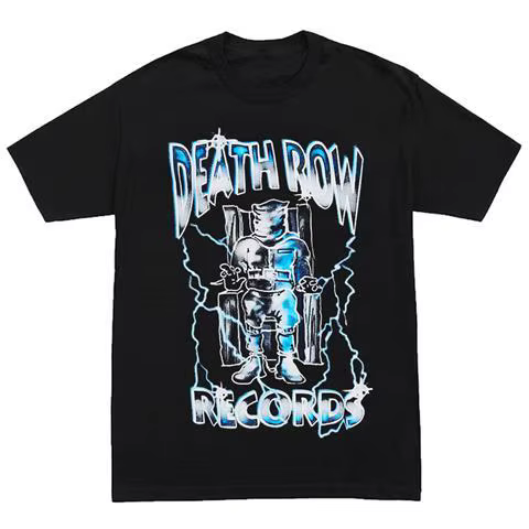 Death Row Records – T-shirt graphique Hip Hop Vintage pour hommes et femmes, en coton, manches court