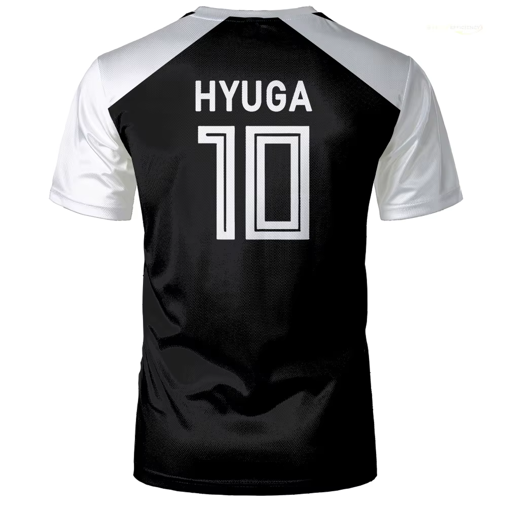 Capitaine Tsubasa Anime Tshirt Hyuga Animation Cosplay à manches courtes 3D Imprimé Football Jersey