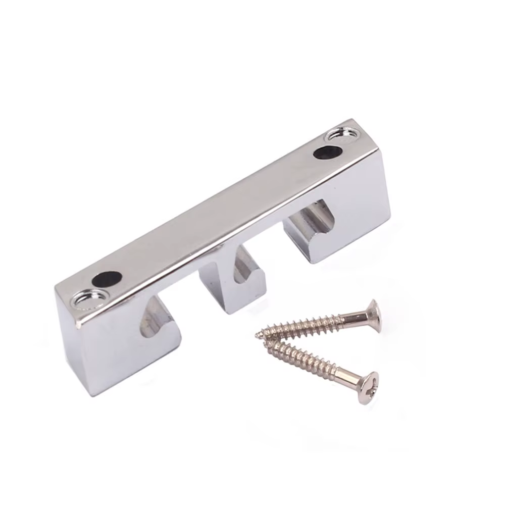 Guide de cordes en alliage de zinc pour guitare basse à 3 cordes, robuste, léger, usiné avec précisi