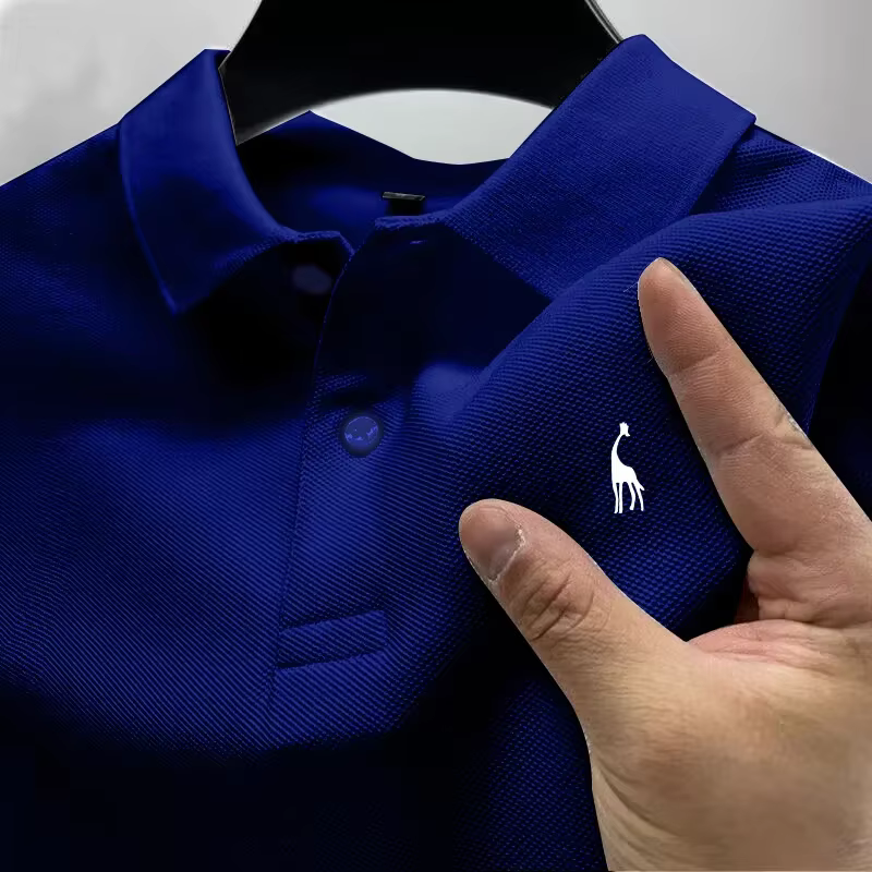 Nouveau style Polo Girafe pour Hommes – Impression de Qualité – Été – Manches Courtes – Décontracté
