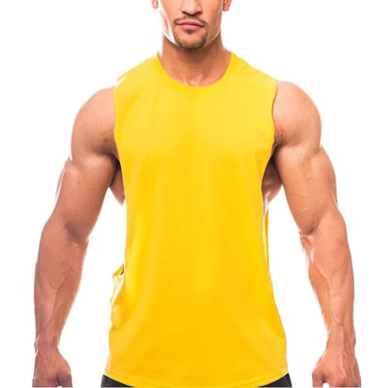 Débardeur de musculation pour hommes, chemise de sport sans manches, gilet de Fitness, trou de l'arm