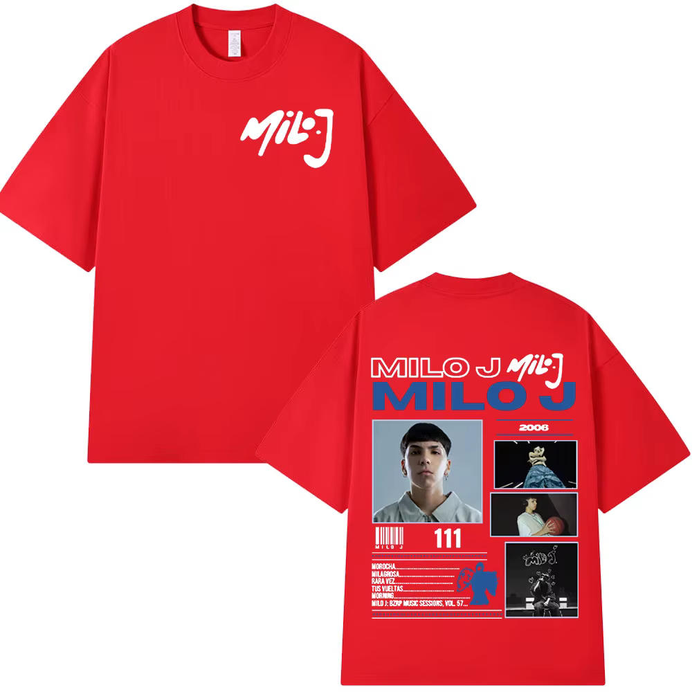 Rappeur Milo J 111 166 Album T-shirt hommes femmes mode Hip Hop T-shirt coton décontracté surdimensi