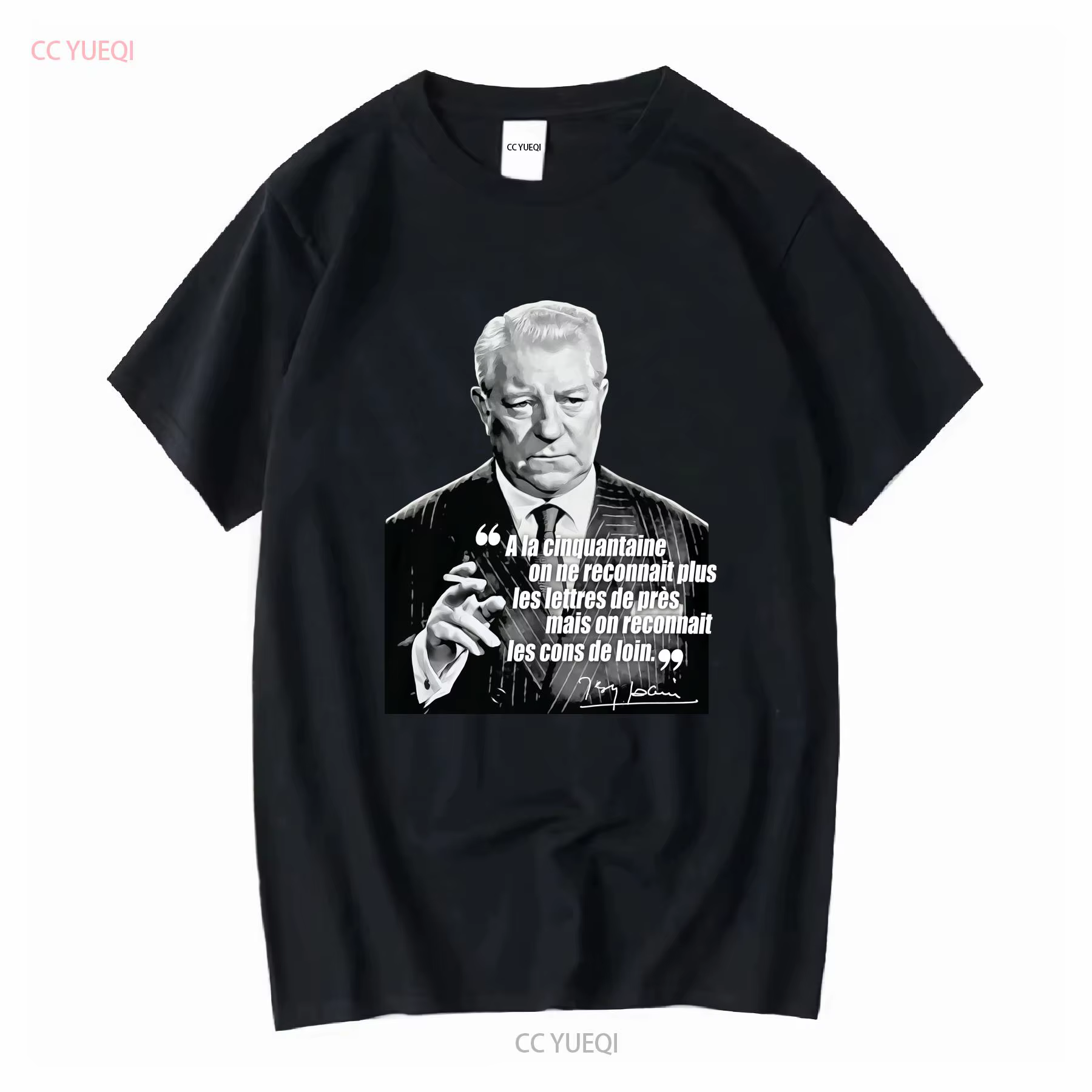 T-shirt 50e anniversaire en coton pour homme, humoristique, acteur français, culte du cinéma, idée c
