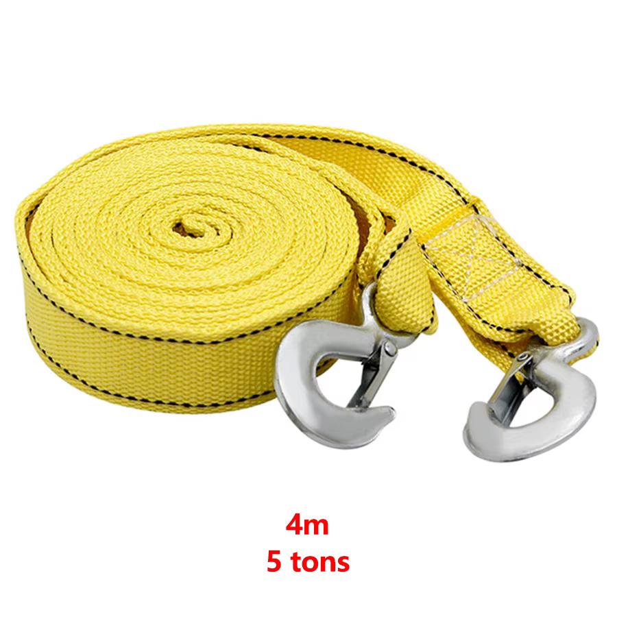 Câble de remorquage universel pour voiture, robuste, 5 tonnes, corde de remorque, crochets de sangle