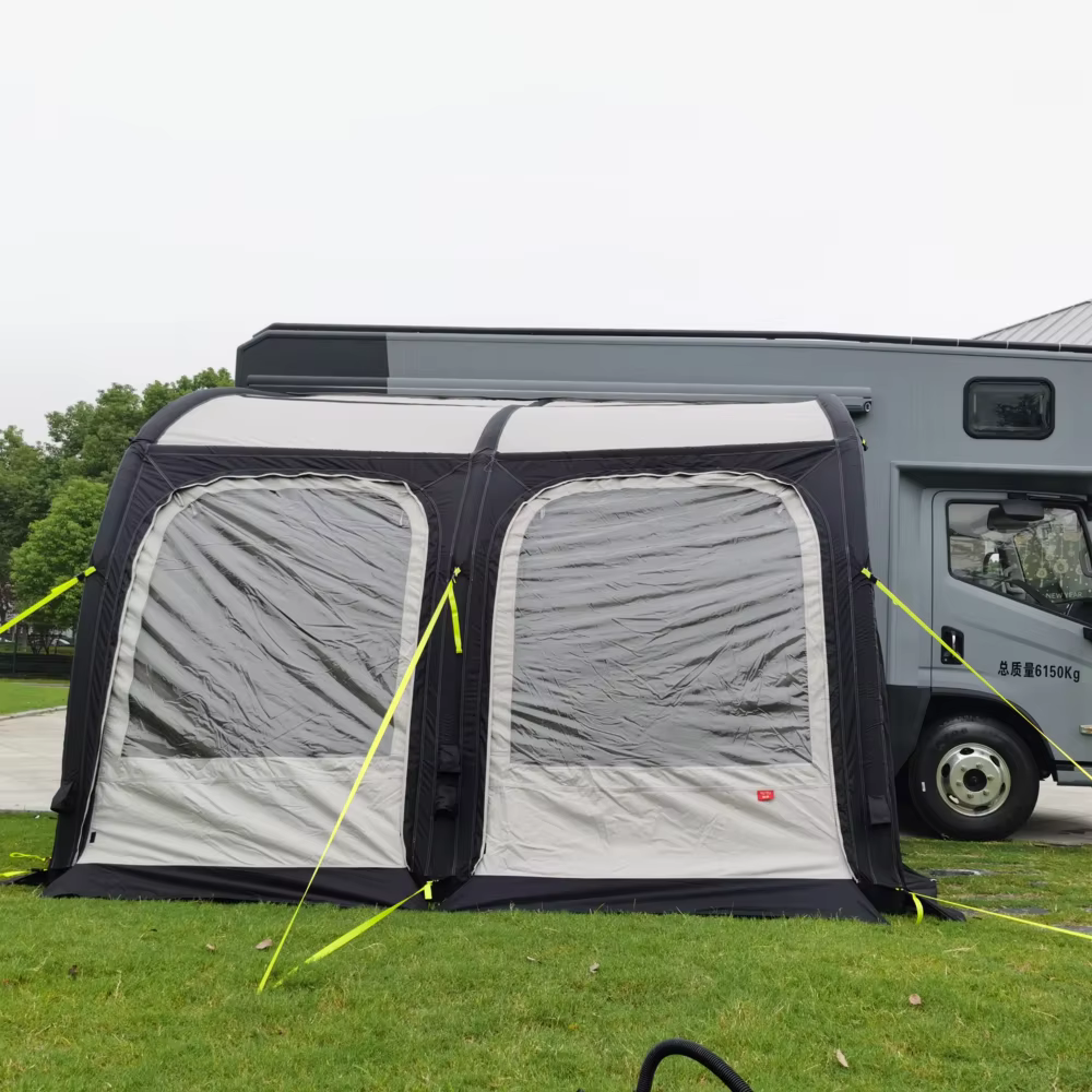 Annexe gonflable portable pour camping-car, caravane, camping, tente avant, auvent de camping-car