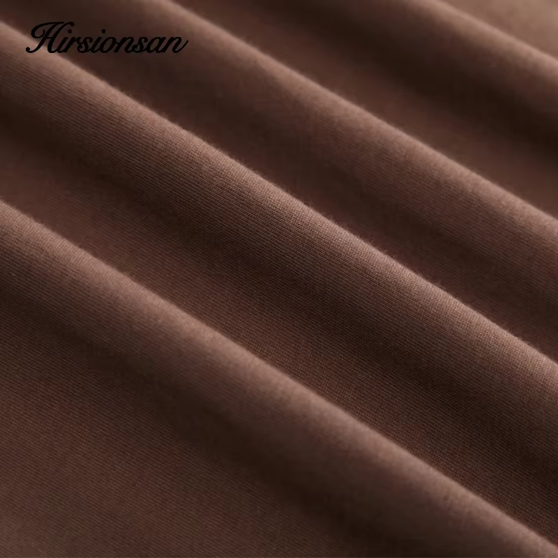 Hirsionsan – t-shirt en coton imprimé pour femme, haut Chic, ample, décontracté, esthétique, surdime