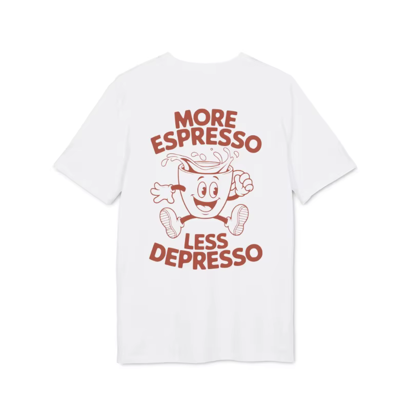 Citations intéressantes de chemises pour passionnés de café, manches courtes d'été en pur coton pour
