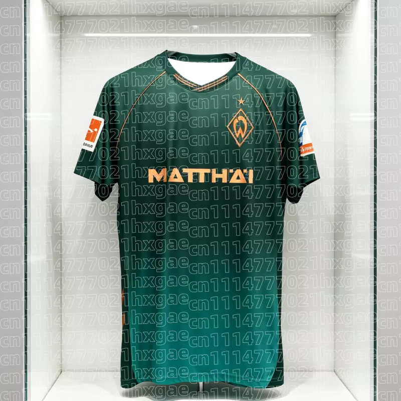 Nouveau Maillot Tendance Werder Brême Saison 25-26 60ème Anniversaire 2026 – T-shirt Sportif Commémo