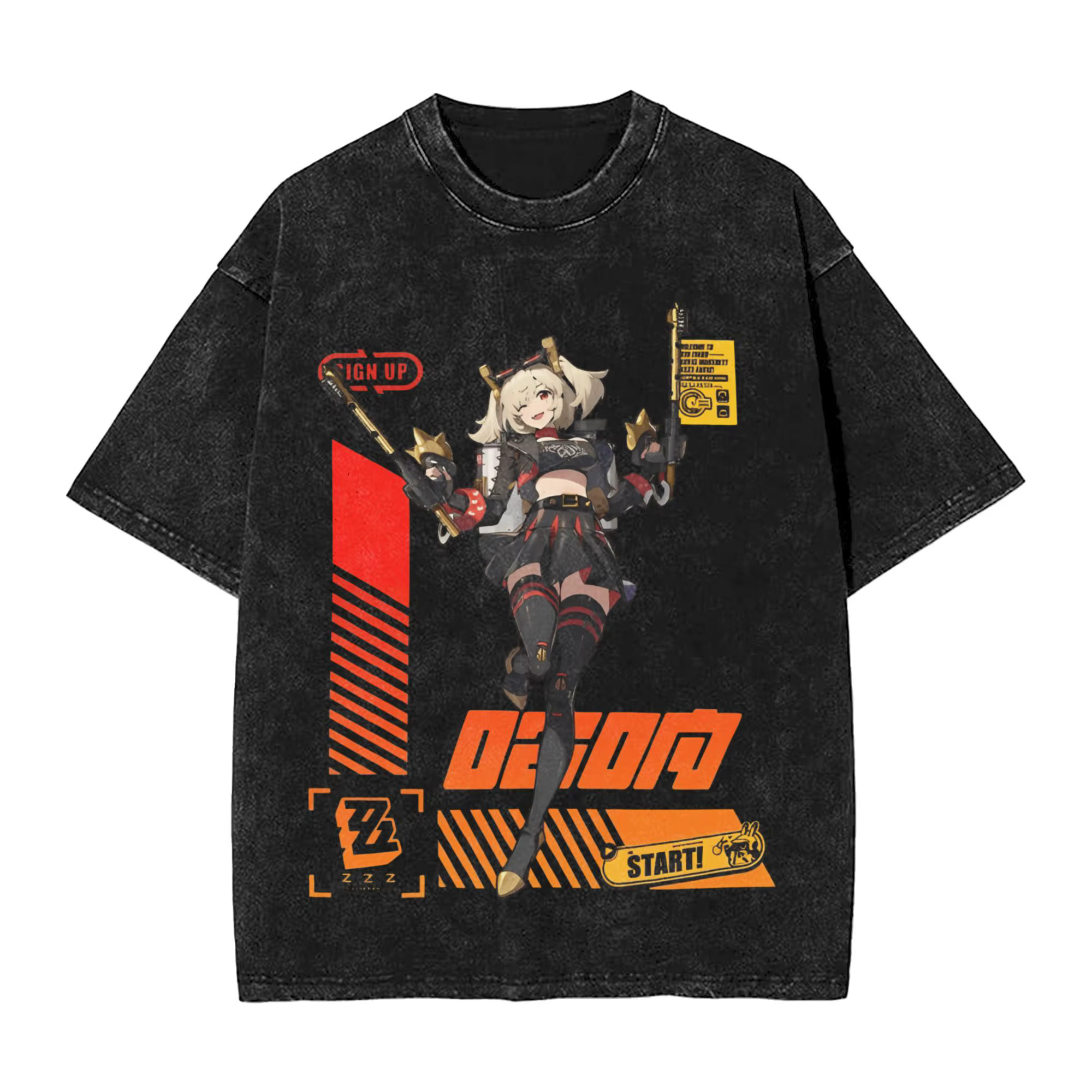ZZZ jeu T-Shirt pour hommes Agent Burnice décontracté pur coton t-shirts col rond manches courtes t-