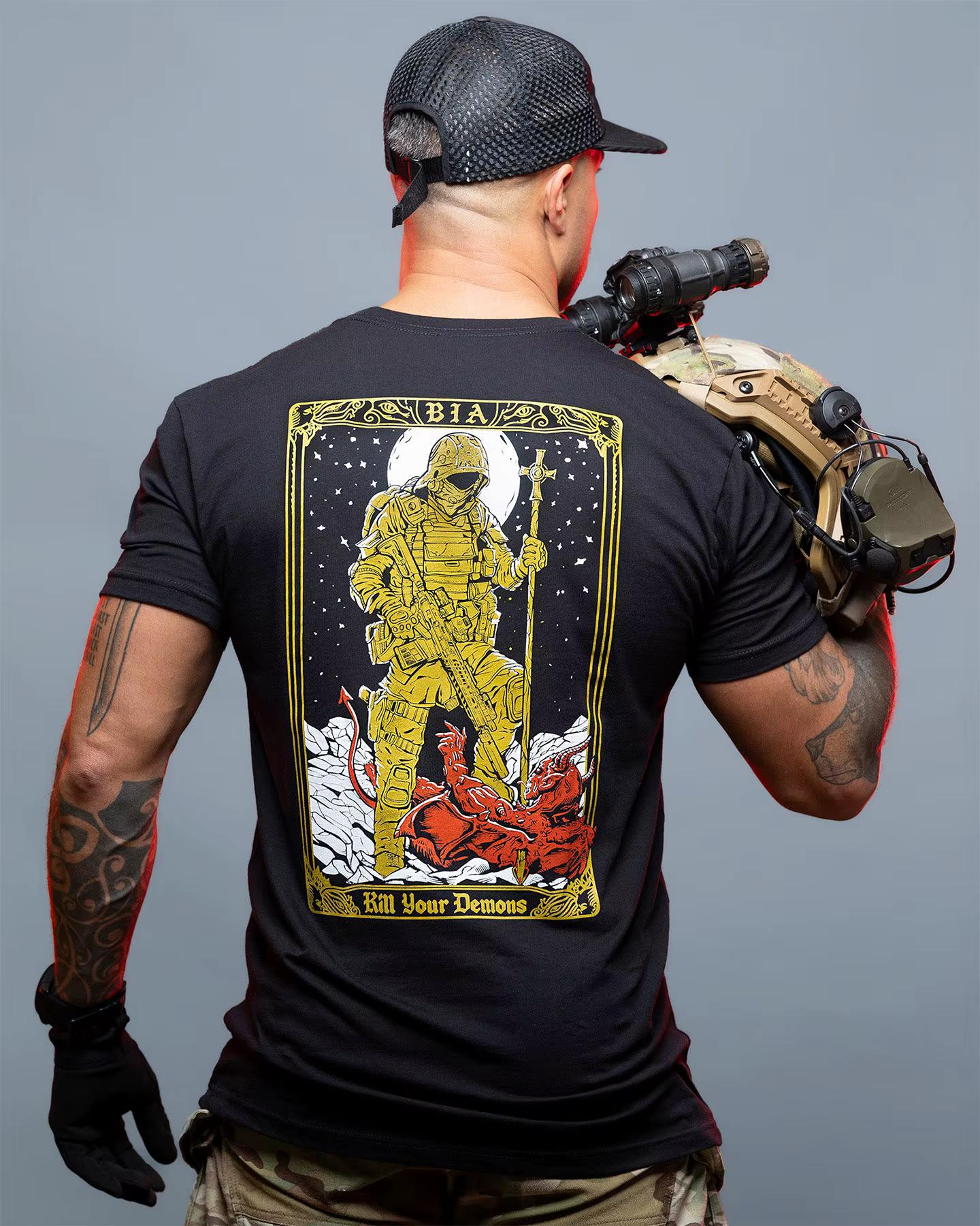 Kill Your Demons _ T-Shirt - Convient pour les vêtements de sport en pur coton
