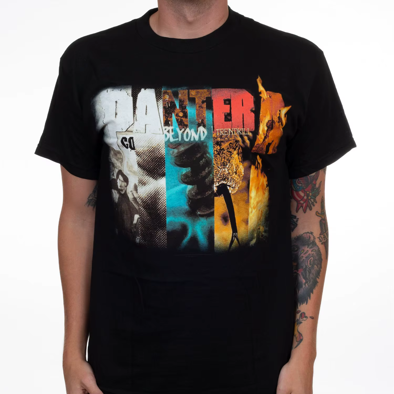 T-shirt Pantera Collage Band 100% coton, t-shirt graphique pour hommes et femmes, streetwear d'été