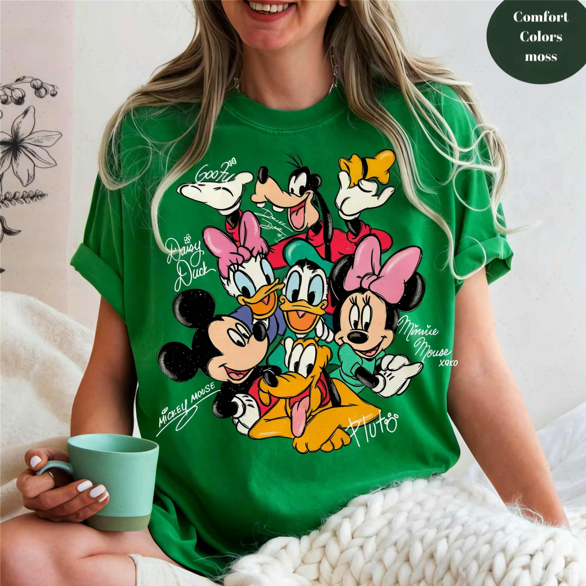 T-shirts en coton imprimés Mickey et ses amis, collection été 2026, T-shirts à motifs pour la famill