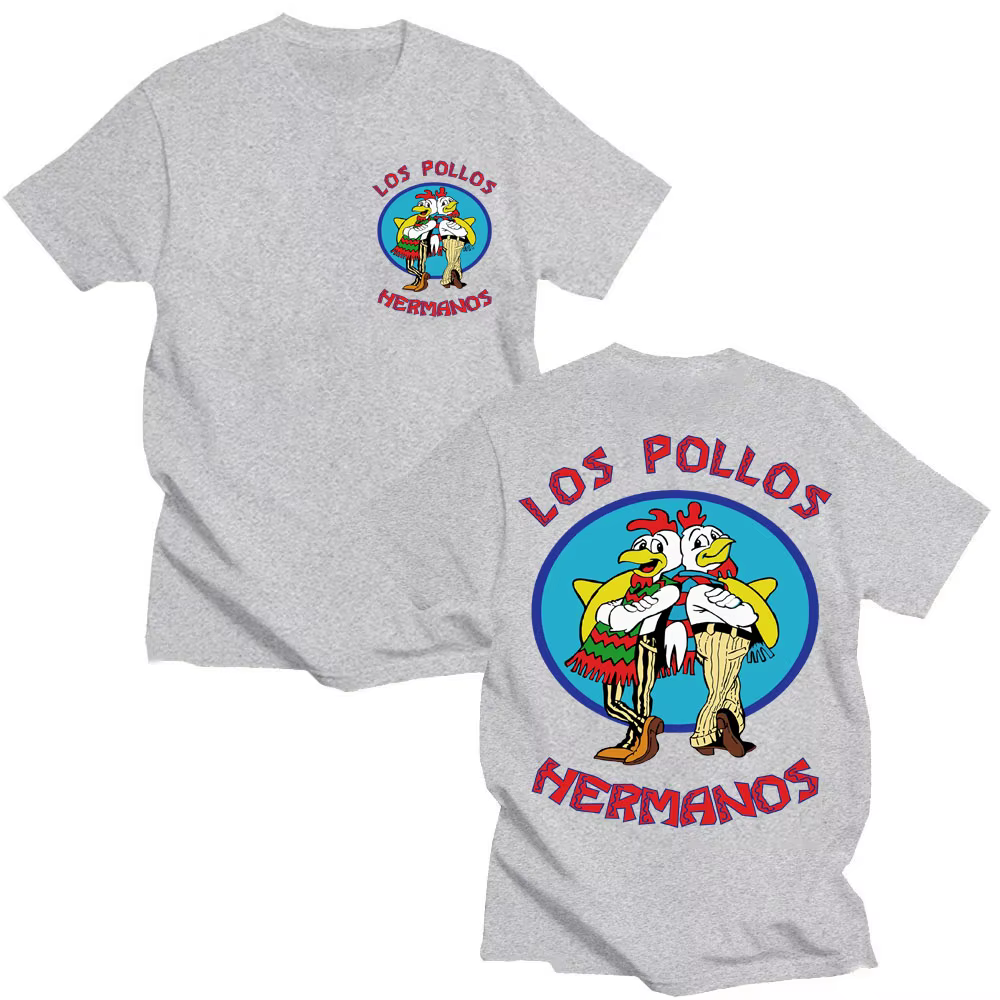 T-shirts de la série télévisée Breaking Bad Los Pollos Hermanos, T-shirt drôle des frères poulets po