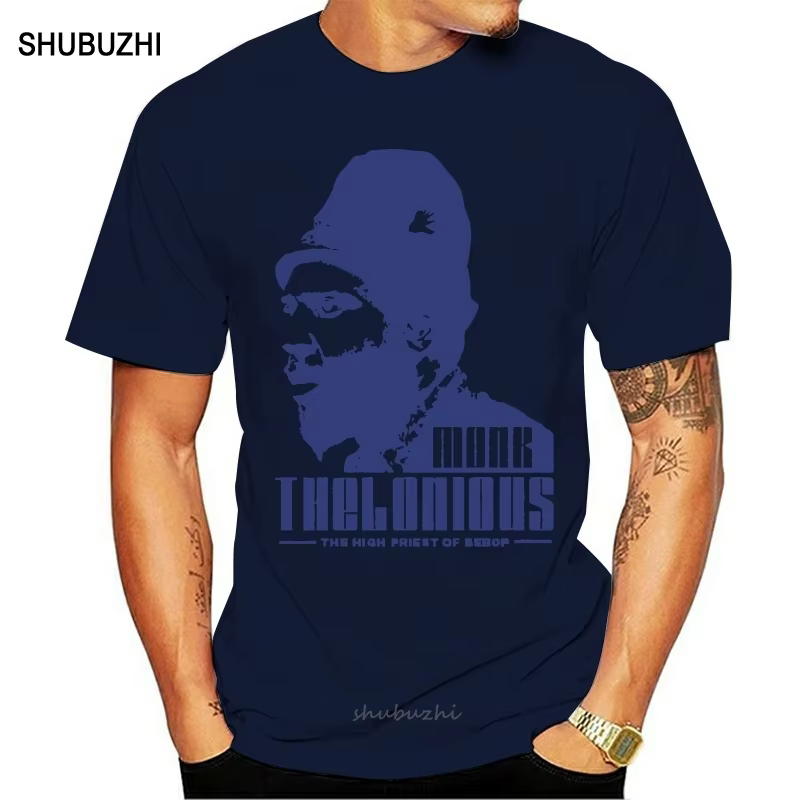 Thelonious Monk t-shirt Jazz musique 60 milles davis John Coltrane Bill Evans hommes coton t-shirt é