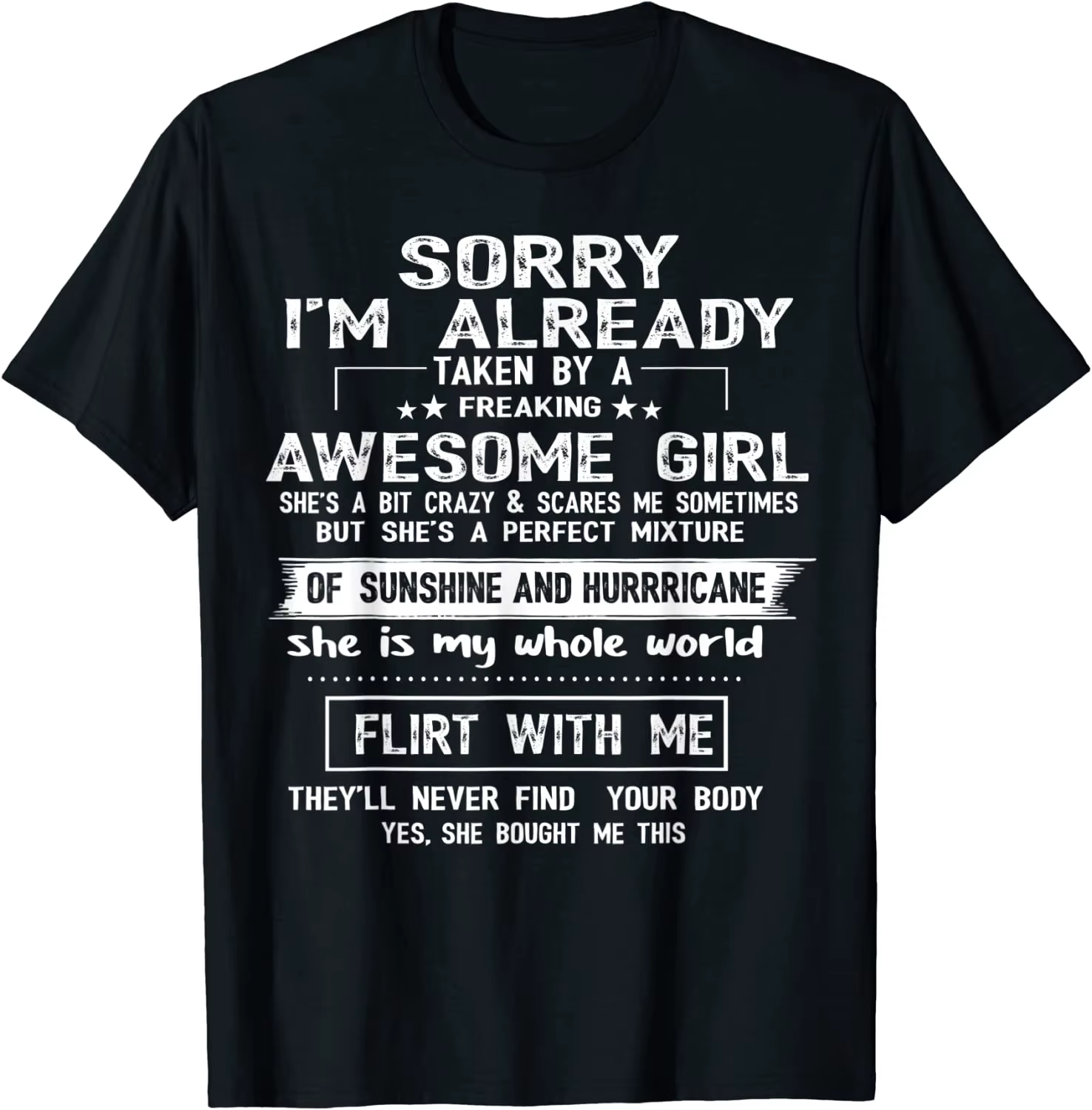 T-Shirt femme, désolé, je suis déjà pris par une fille géniale, mots drôles imprimés, graphique, Top