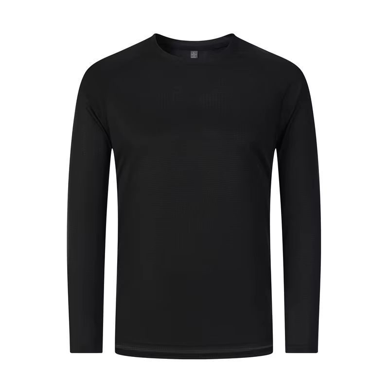 T-shirt à manches longues avec Logo imprimé pour femmes et hommes, séchage rapide, course à pied, Gy
