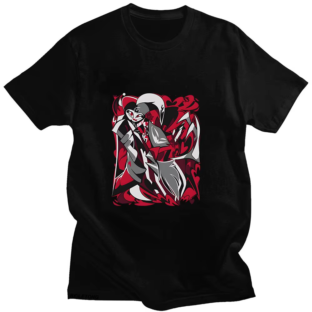 Helluva Boss t-shirt jeu dessin animé imprimé Harajuku Kawaii t-shirt été haute qualité mignon t-shi