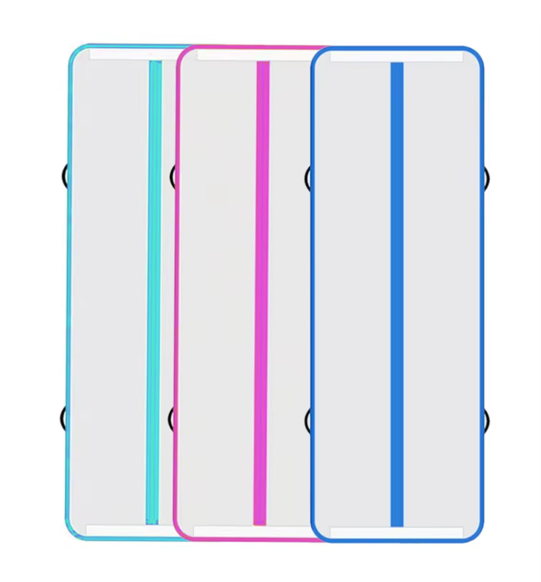 Tapis de gymnastique gonflable, tapis de trampoline, tapis de yoga avec pompe à air, adapté aux sall
